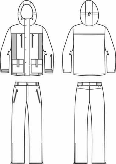 Технический рисунок - Костюм Ирбит