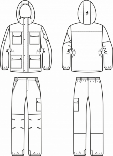 Технический рисунок - Костюм Горка Эконом