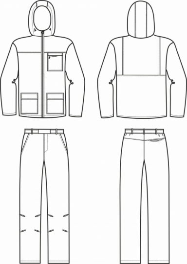 Технический рисунок - Костюм Практик