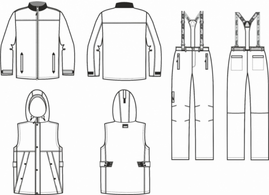 Технический рисунок - Костюм Циркон