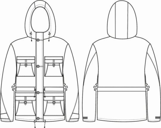 Технический рисунок - Куртка Гросс