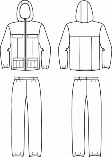 Технический рисунок - Костюм женский РОСИНКА