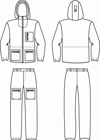 Технический рисунок - Костюм женский ИЛАНА