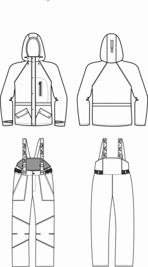 Технический рисунок - Костюм ИРКУТ