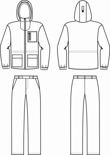 Технический рисунок - Костюм антимоскит ВИЛЮЙ